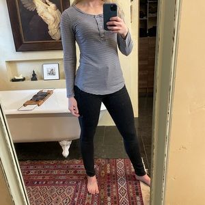 Navy and White Striped Longsleeve